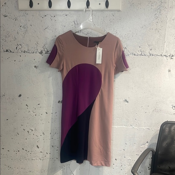 Elegant Colorblock Dress - Picture 1 of 4